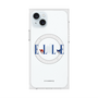 プレミアムスクエアケース with MagSafe［ ELLE×マイメロディ＆クロミ - ロゴ ］