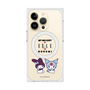 プレミアムスクエアケース with MagSafe［ ELLE×マイメロディ＆クロミ - トリコロールカラーグラフィック8 ］