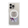 プレミアムスクエアケース with MagSafe［ ELLE×マイメロディ＆クロミ - トリコロールカラーグラフィック8 ］