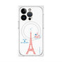 プレミアムスクエアケース with MagSafe［ ELLE×マイメロディ＆クロミ - ハートのタワー - ホワイト ］