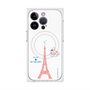 プレミアムスクエアケース with MagSafe［ ELLE×マイメロディ＆クロミ - ハートのタワー - ホワイト ］