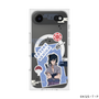 プレミアムスクエアケース with MagSafe［ NARUTO -ナルト- 疾風伝 - ステッカー - うちはサスケ ］