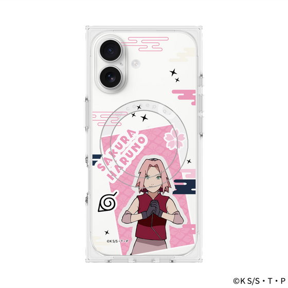 プレミアムスクエアケース with MagSafe［ NARUTO-ナルト- 疾風伝 - ステッカー - 春野サクラ ］