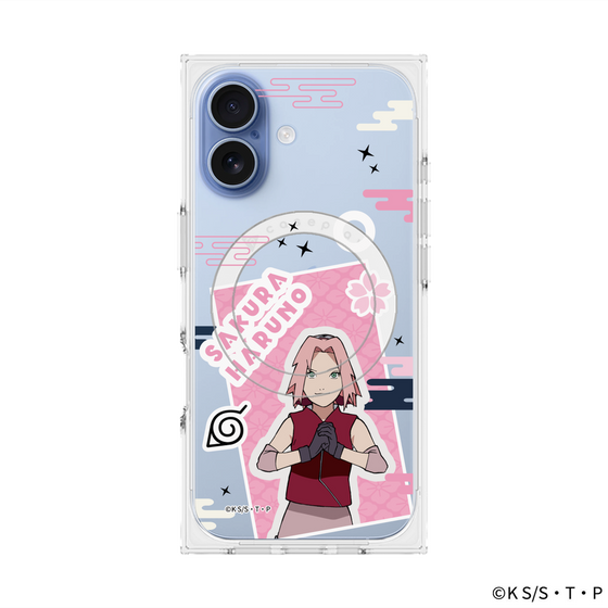 プレミアムスクエアケース with MagSafe［ NARUTO -ナルト- 疾風伝 - ステッカー - 春野サクラ ］