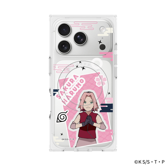 プレミアムスクエアケース with MagSafe［ NARUTO-ナルト- 疾風伝 - ステッカー - 春野サクラ ］