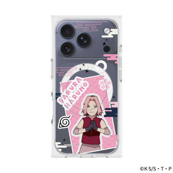 プレミアムスクエアケース with MagSafe［ NARUTO -ナルト- 疾風伝 - ステッカー - 春野サクラ ］