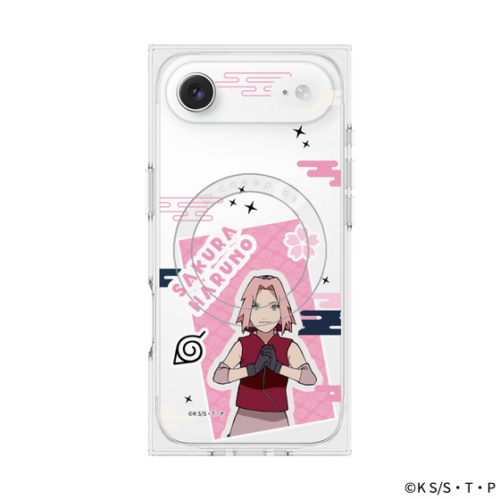 プレミアムスクエアケース with MagSafe［ NARUTO-ナルト- 疾風伝 - ステッカー - 春野サクラ ］