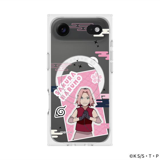 プレミアムスクエアケース with MagSafe［ NARUTO -ナルト- 疾風伝 - ステッカー - 春野サクラ ］