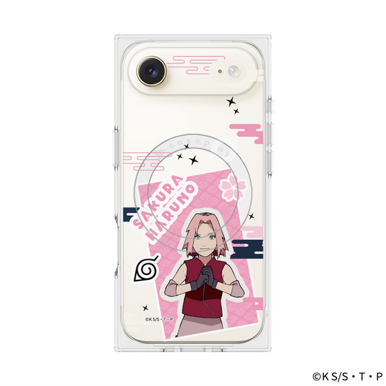 プレミアムスクエアケース with MagSafe［ NARUTO -ナルト- 疾風伝 - ステッカー - 春野サクラ ］