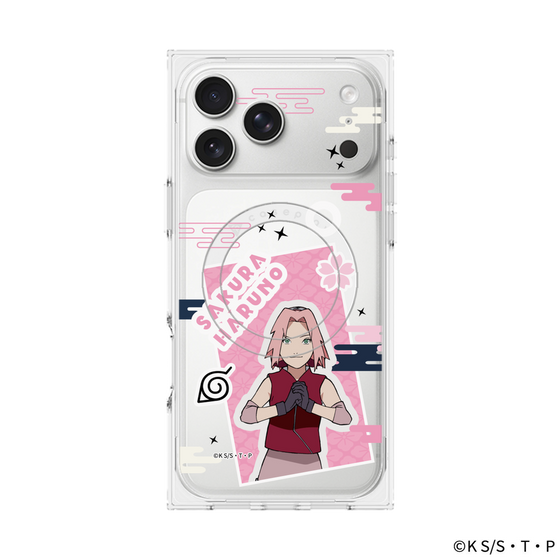 プレミアムスクエアケース with MagSafe［ NARUTO-ナルト- 疾風伝 - ステッカー - 春野サクラ ］