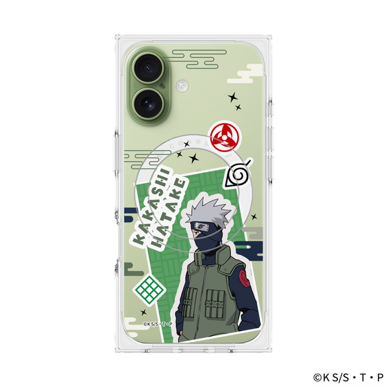 プレミアムスクエアケース with MagSafe［ NARUTO -ナルト- 疾風伝 - ステッカー - はたけカカシ ］
