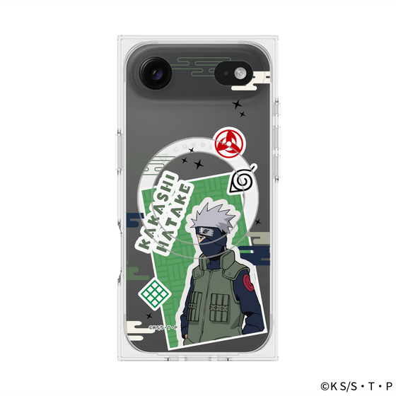 プレミアムスクエアケース with MagSafe［ NARUTO -ナルト- 疾風伝 - ステッカー - はたけカカシ ］