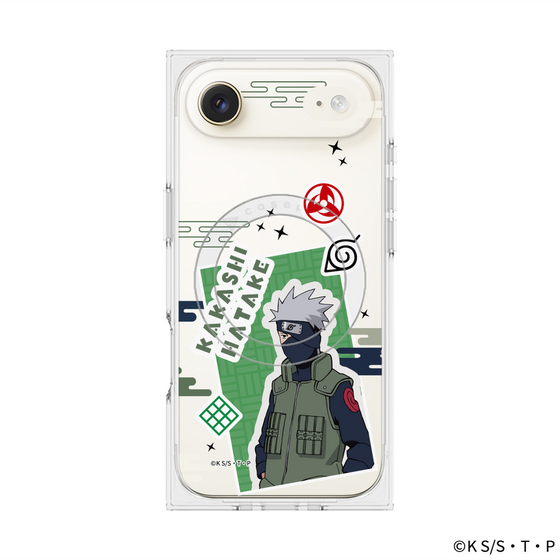 プレミアムスクエアケース with MagSafe［ NARUTO -ナルト- 疾風伝 - ステッカー - はたけカカシ ］