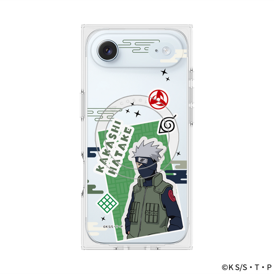 プレミアムスクエアケース with MagSafe［ NARUTO -ナルト- 疾風伝 - ステッカー - はたけカカシ ］