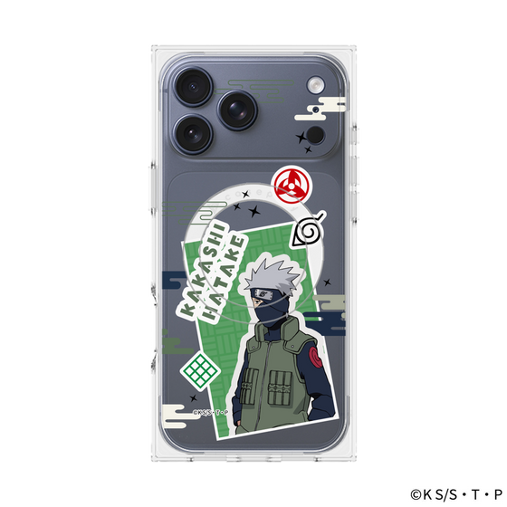 プレミアムスクエアケース with MagSafe［ NARUTO -ナルト- 疾風伝 - ステッカー - はたけカカシ ］