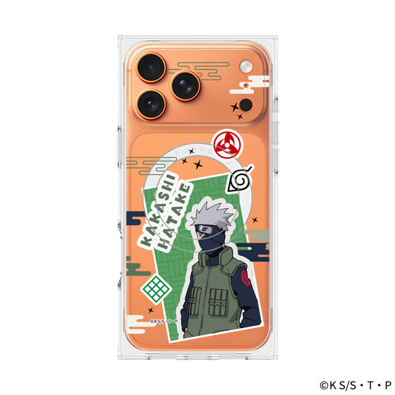 プレミアムスクエアケース with MagSafe［ NARUTO -ナルト- 疾風伝 - ステッカー - はたけカカシ ］