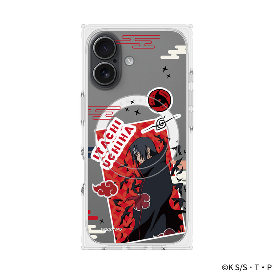 プレミアムスクエアケース with MagSafe［ NARUTO -ナルト- 疾風伝 - ステッカー - うちはイタチ ］