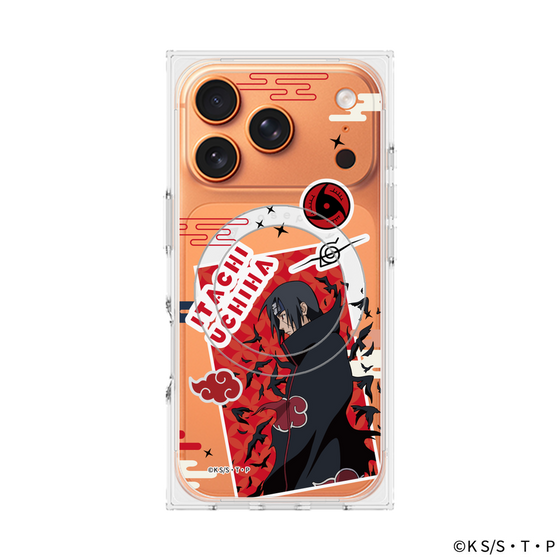 プレミアムスクエアケース with MagSafe［ NARUTO -ナルト- 疾風伝 - ステッカー - うちはイタチ ］