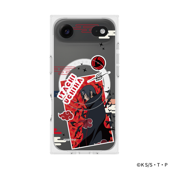 プレミアムスクエアケース with MagSafe［ NARUTO -ナルト- 疾風伝 - ステッカー - うちはイタチ ］