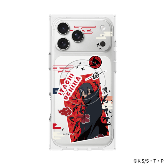 プレミアムスクエアケース with MagSafe［ NARUTO-ナルト- 疾風伝 - ステッカー - うちはイタチ ］