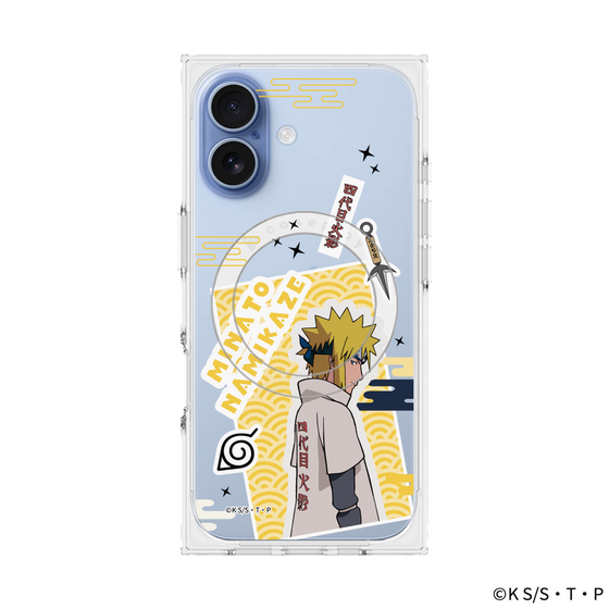 プレミアムスクエアケース with MagSafe［ NARUTO -ナルト- 疾風伝 - ステッカー - 波風ミナト ］