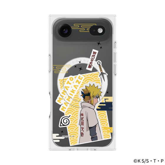 プレミアムスクエアケース with MagSafe［ NARUTO -ナルト- 疾風伝 - ステッカー - 波風ミナト ］