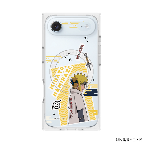プレミアムスクエアケース with MagSafe［ NARUTO -ナルト- 疾風伝 - ステッカー - 波風ミナト ］