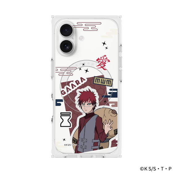 プレミアムスクエアケース with MagSafe［ NARUTO-ナルト- 疾風伝 - ステッカー - 我愛羅 ］