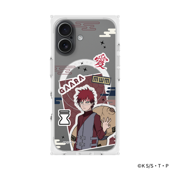 プレミアムスクエアケース with MagSafe［ NARUTO -ナルト- 疾風伝 - ステッカー - 我愛羅 ］