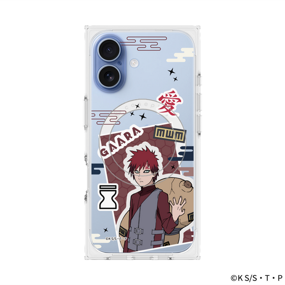 プレミアムスクエアケース with MagSafe［ NARUTO -ナルト- 疾風伝 - ステッカー - 我愛羅 ］