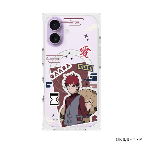 プレミアムスクエアケース with MagSafe［ NARUTO -ナルト- 疾風伝 - ステッカー - 我愛羅 ］