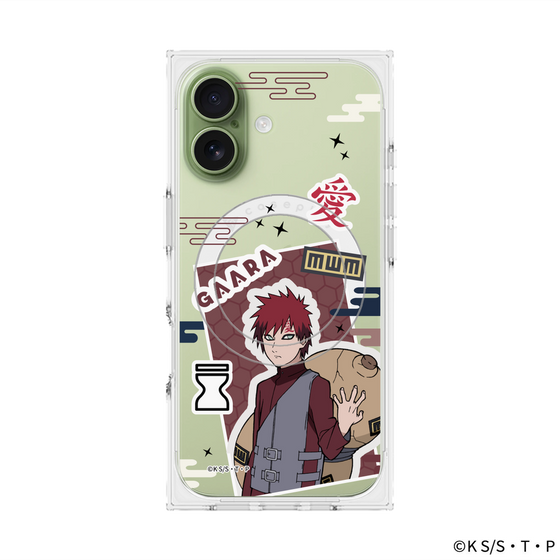 プレミアムスクエアケース with MagSafe［ NARUTO -ナルト- 疾風伝 - ステッカー - 我愛羅 ］