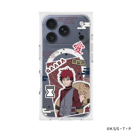 プレミアムスクエアケース with MagSafe［ NARUTO -ナルト- 疾風伝 - ステッカー - 我愛羅 ］