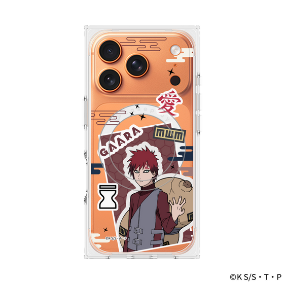 プレミアムスクエアケース with MagSafe［ NARUTO -ナルト- 疾風伝 - ステッカー - 我愛羅 ］