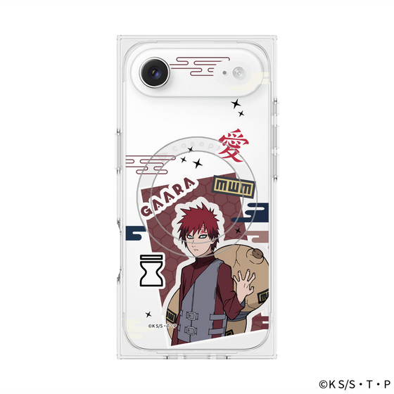 プレミアムスクエアケース with MagSafe［ NARUTO-ナルト- 疾風伝 - ステッカー - 我愛羅 ］
