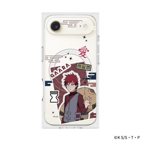 プレミアムスクエアケース with MagSafe［ NARUTO -ナルト- 疾風伝 - ステッカー - 我愛羅 ］
