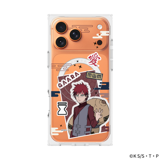 プレミアムスクエアケース with MagSafe［ NARUTO -ナルト- 疾風伝 - ステッカー - 我愛羅 ］