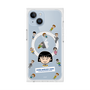 プレミアムスクエアケース with MagSafe［ ちびまる子ちゃん - まる子とお友達 - クリア ］