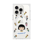 プレミアムスクエアケース with MagSafe［ ちびまる子ちゃん - まる子とお友達 - クリア ］