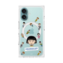 プレミアムスクエアケース with MagSafe［ ちびまる子ちゃん - まる子とお友達 - クリア ］