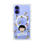 プレミアムスクエアケース with MagSafe［ ちびまる子ちゃん - まる子とお友達 - クリア ］