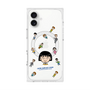 プレミアムスクエアケース with MagSafe［ ちびまる子ちゃん - まる子とお友達 - クリア ］