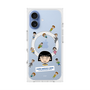 プレミアムスクエアケース with MagSafe［ ちびまる子ちゃん - まる子とお友達 - クリア ］