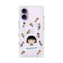 プレミアムスクエアケース with MagSafe［ ちびまる子ちゃん - まる子とお友達 - クリア ］