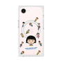 プレミアムスクエアケース with MagSafe［ ちびまる子ちゃん - まる子とお友達 - クリア ］