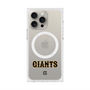 プレミアムスクエアケース with MagSafe［ 読売ジャイアンツ - ロゴ - クリア ］