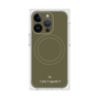 プレミアムスクエアケース with MagSafe［ 1PIU1UGUALE3 - ロゴ - グリーン ］