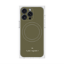 プレミアムスクエアケース with MagSafe［ 1PIU1UGUALE3 - ロゴ - グリーン ］