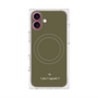 プレミアムスクエアケース with MagSafe［ 1PIU1UGUALE3 - ロゴ - グリーン ］