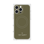 プレミアムスクエアケース with MagSafe［ 1PIU1UGUALE3 - ロゴ - グリーン ］